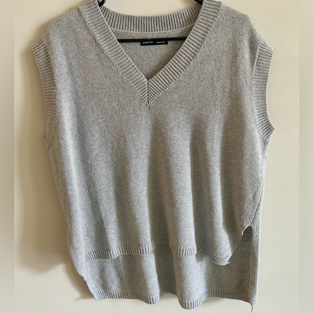Shein Grey Sweater Vest